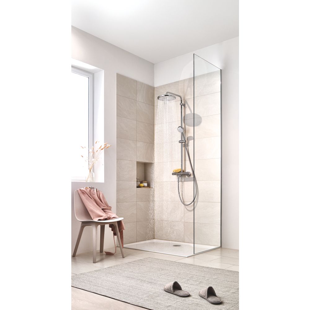 Душевая система GROHE Tempesta Cosmopolitan System 250 с термостатом для душа, хром (26670000)