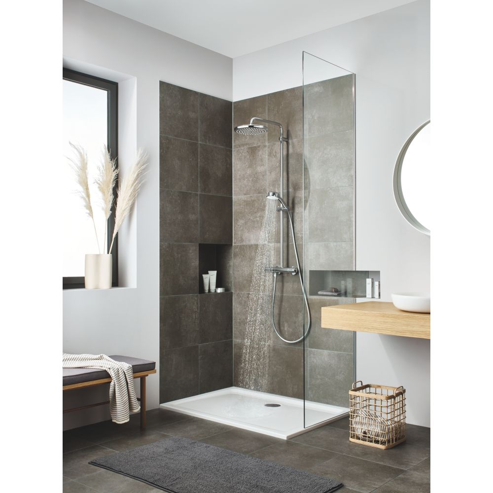 Душевая система GROHE Tempesta Cosmopolitan System 250 с термостатом для душа, хром (26670000)