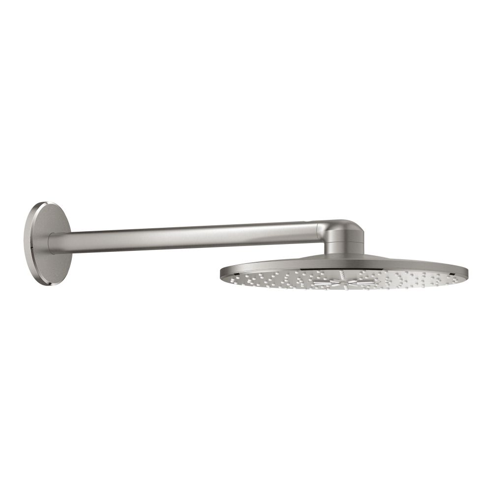 Верхний душ GROHE Rainshower 310 SmartActive, 2 режима, 400 мм, суперсталь (26475DC0)
