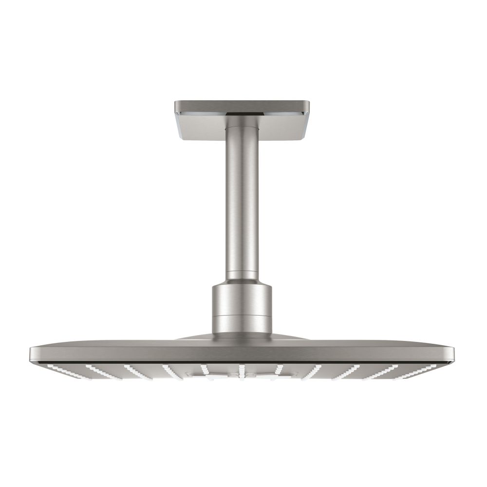 Верхний душ GROHE Rainshower SmartActive Cube 310, 2 режима, 142 мм, суперсталь (26481DC0)