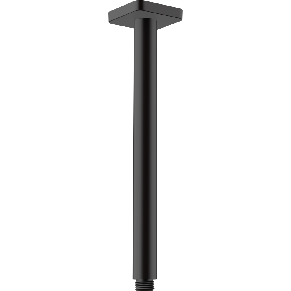 Душевой кронштейн hansgrohe Vernis Shape потолочный 300 мм 26407670, матовый черный