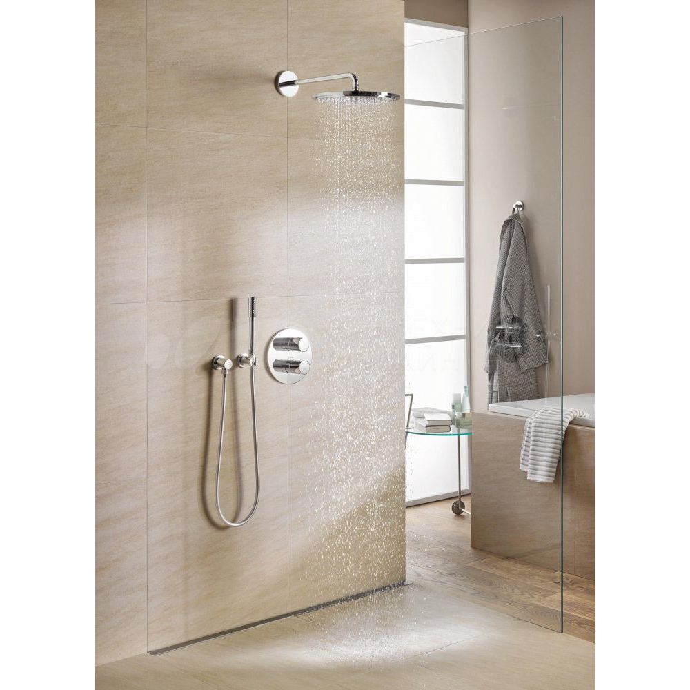 Верхний душ GROHE Rainshower Cosmopolitan Metal 310, 8 л/мин, 1 режим, 380 мм, хром (26066000)