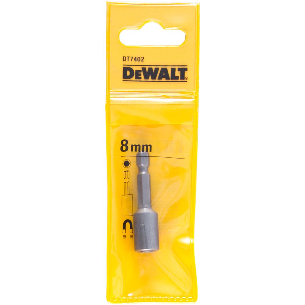 Торцевой ключ DEWALT DT7402, 1/4 дюйма, №8 x 50 мм, магнитный