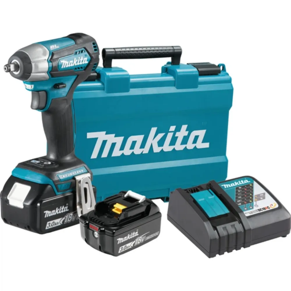 Аккумуляторный ударный гайковерт Makita DTW180RFE, 18 В, 180 Нм, 3600 уд/мин, с 2 АКБ 3 Ач и ЗУ, в кейсе