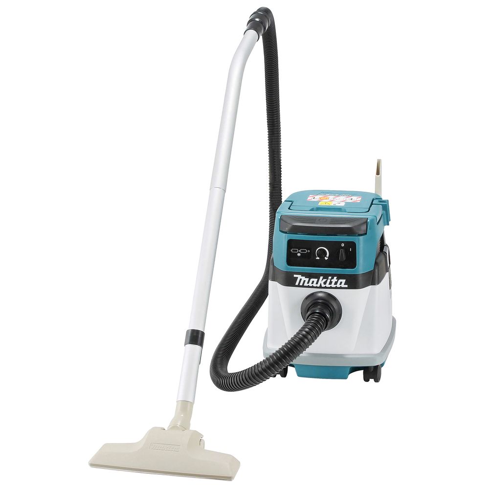 Аккумуляторный строительный пылесос Makita DVC150L, 2x18 В, с опцией работы от сети, 15 л, с 2 АКБ 5 Ач, без ЗУ (DUST-KITM13)