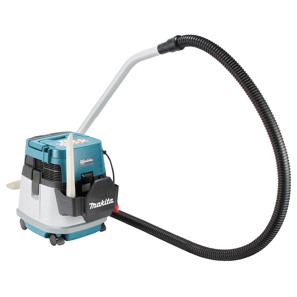 Аккумуляторный строительный пылесос Makita DVC150L, 2x18 В, с опцией работы от сети, 15 л, с 2 АКБ 5 Ач, без ЗУ (DUST-KITM13)
