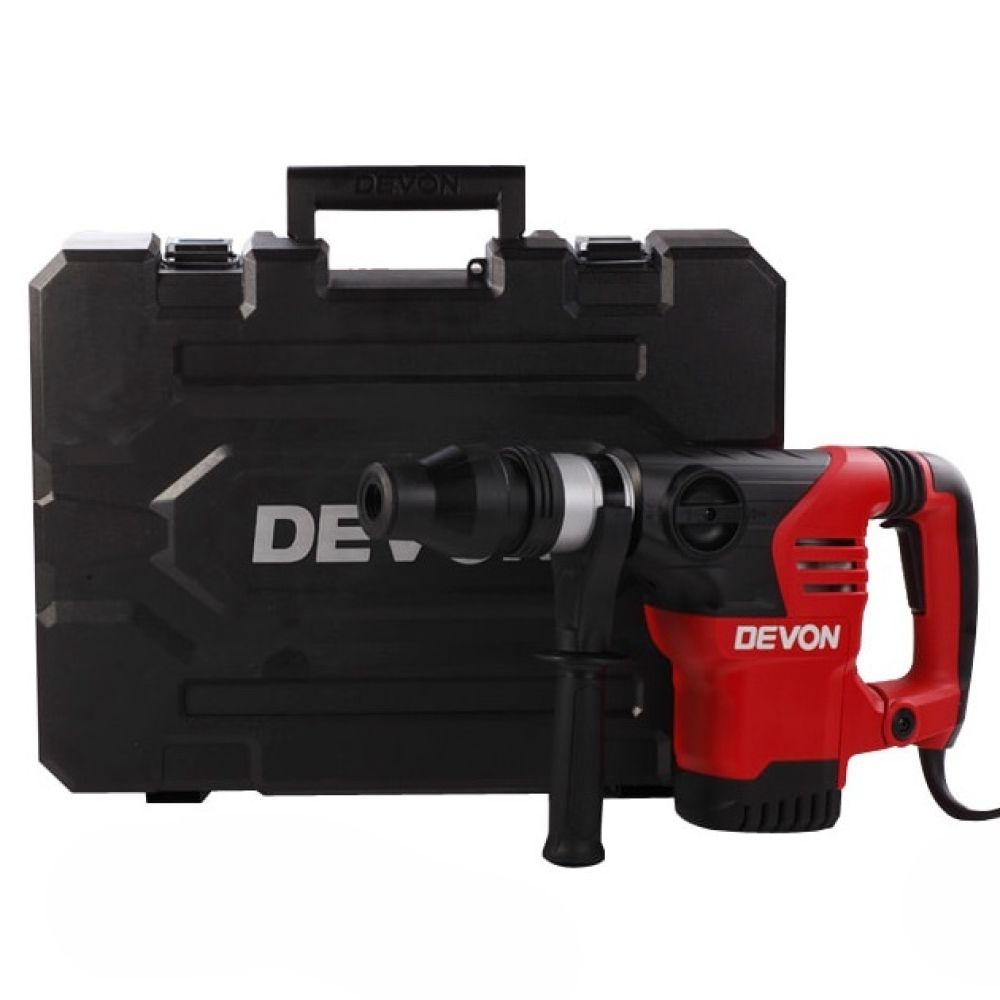 Перфоратор Devon, 1150 Вт, 10 Дж, 2900 уд/мин, 380 об/мин, в кейсе, 1108-40DH