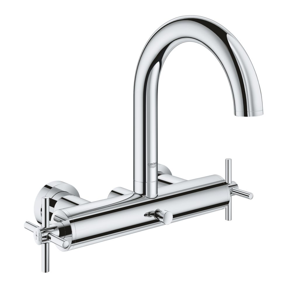 Смеситель для ванны GROHE Atrio двухвентильный, внешнего монтажа, хром (25010003)