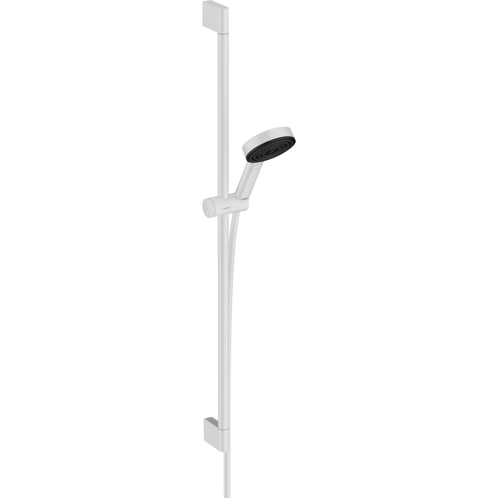 Душевой гарнитур hansgrohe Pulsify Select S 105 3jet Relaxation EcoSmart cо штангой 90 см 24171700, матовый белый