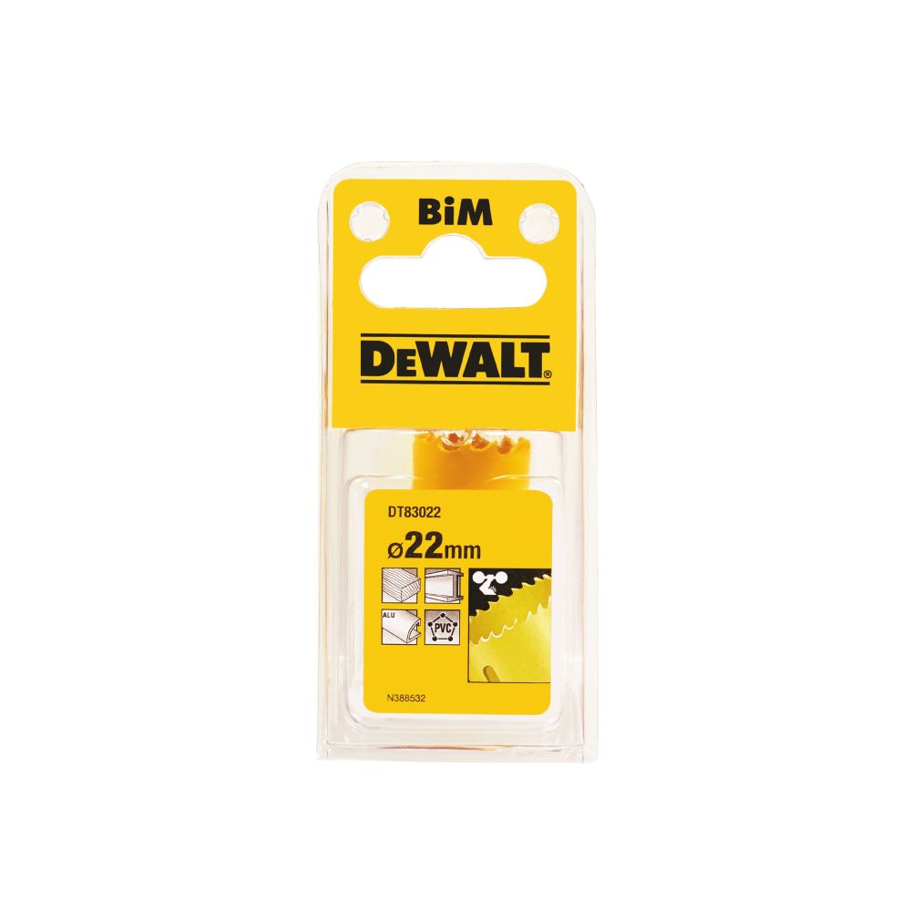 Коронка биметаллическая DEWALT DT83022, M3 22 x 37 мм