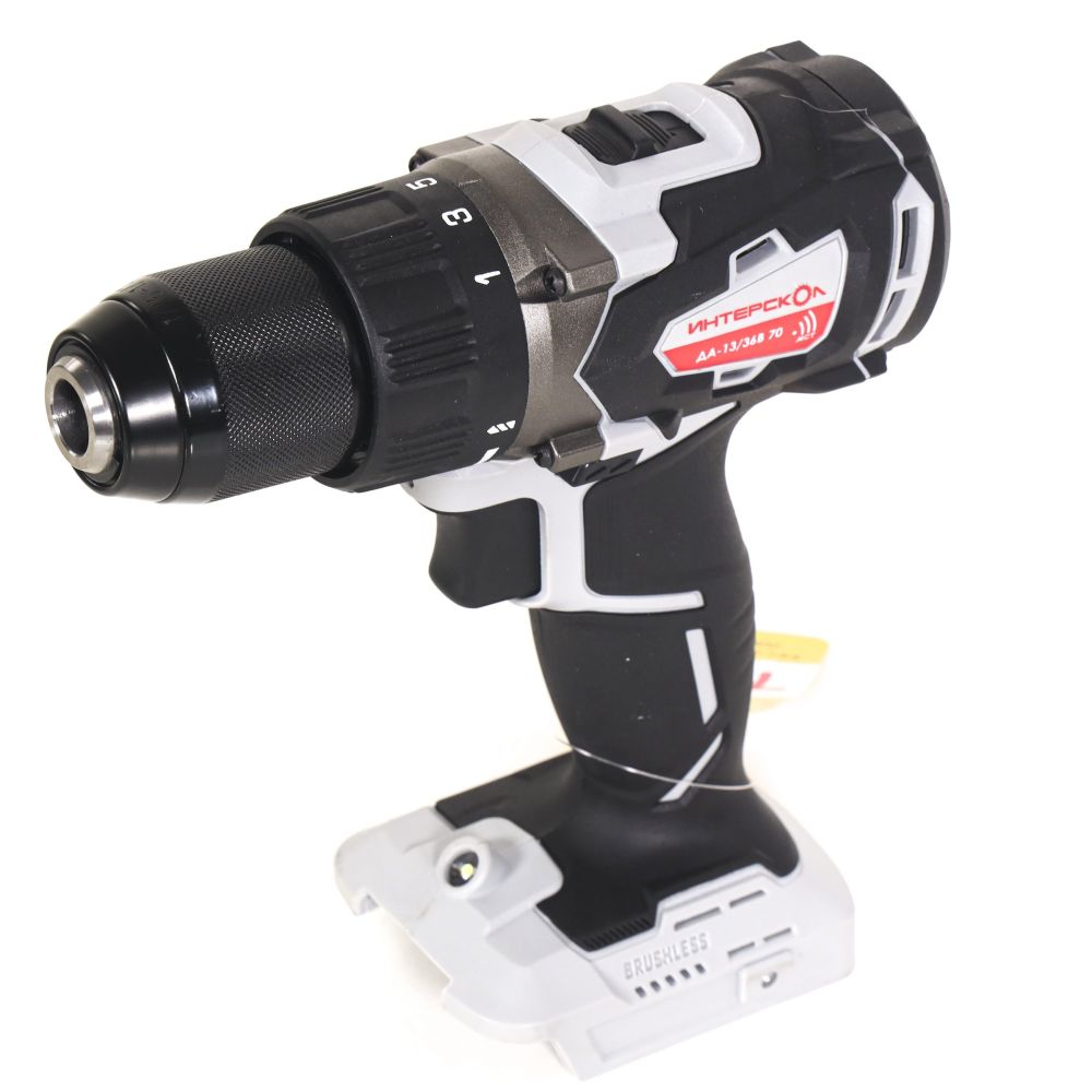 Аккумуляторная дрель-шуруповерт ИНТЕРСКОЛ ДА-13/36В 70, 36 В, 1900 об/мин, без АКБ и ЗУ (814.0.0.70)