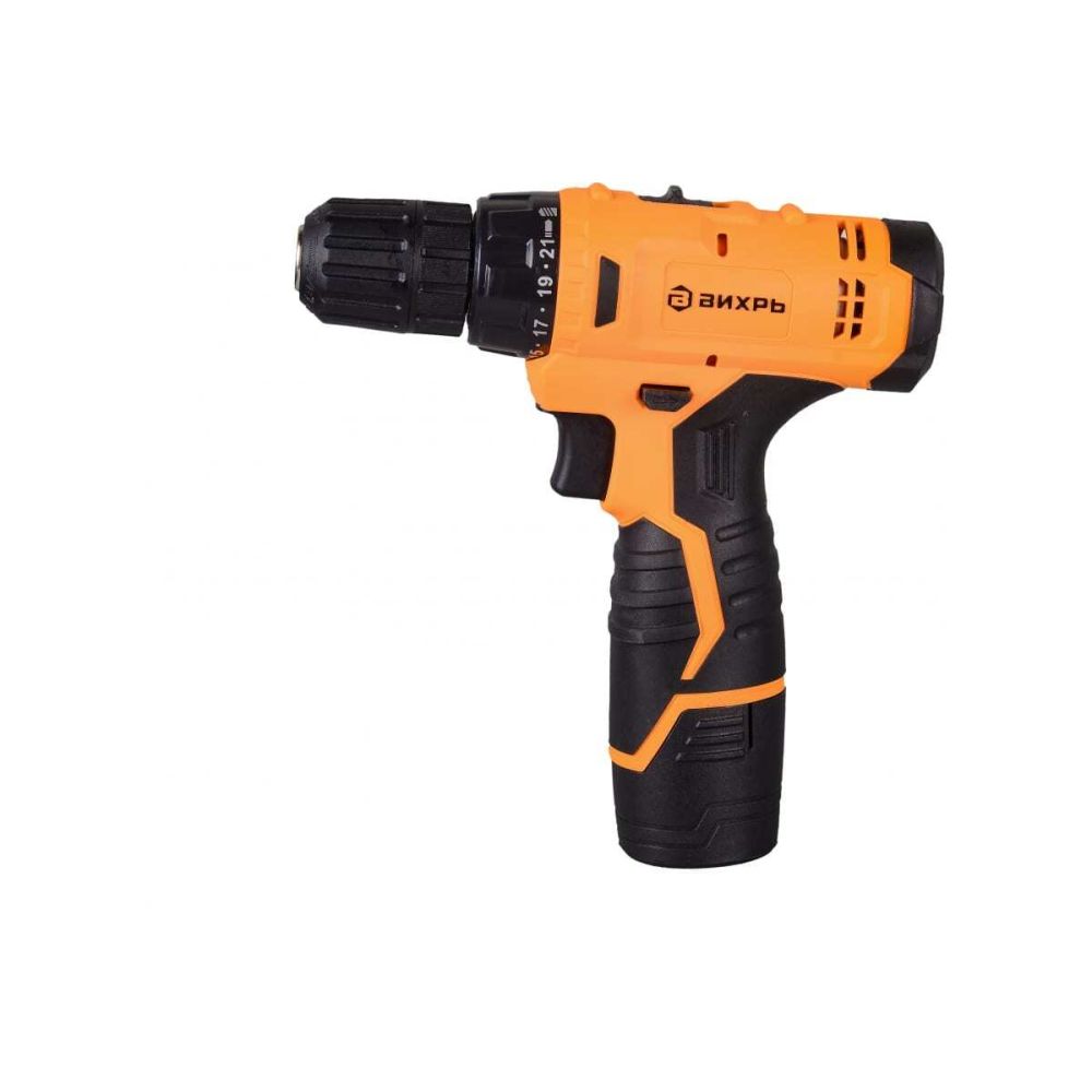 Дрель-шуруповерт Вихрь ДА-12Л-2, 12 В, 30 Нм, 1400 об/мин, с АКБ 2 Ач и ЗУ, 72/14/14