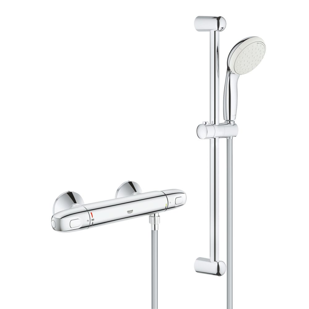 Термостат для душа GROHE Grohtherm 1000 с душевым гарнитуром, хром (34820004)