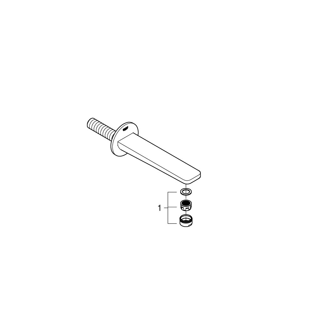 Излив для ванны GROHE Lineare, хром (13383001)