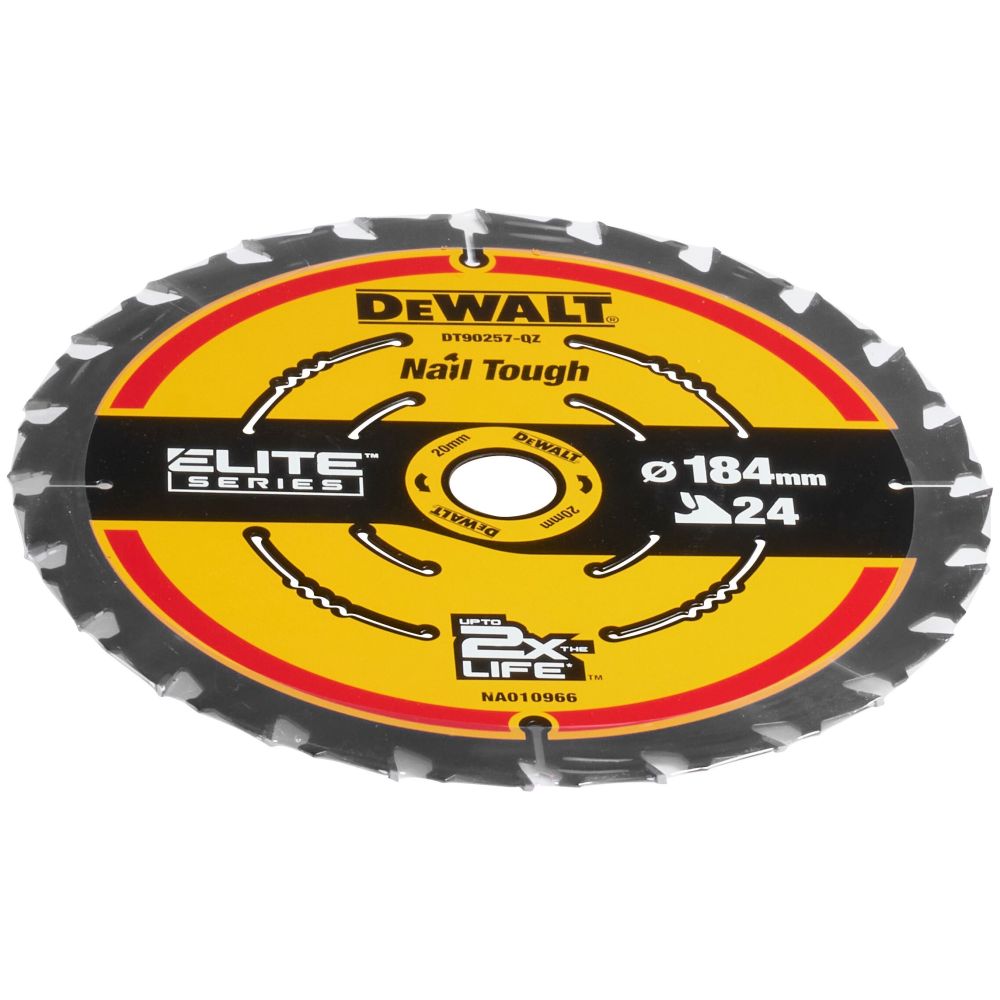 Пильный диск по дереву DEWALT DT10401, 184х20х1.65 мм, 5 шт. (DT10401-QZ-5)