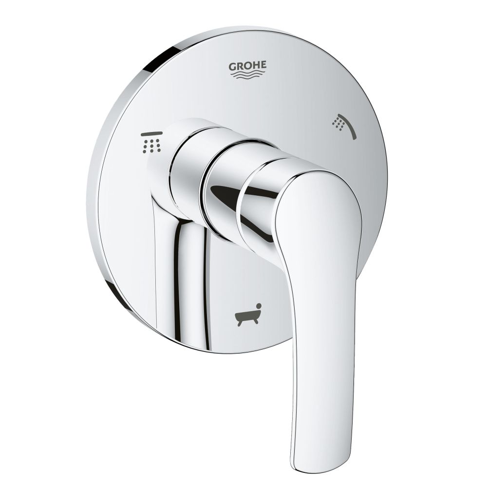 Внешняя часть переключателя потоков GROHE Eurosmart на 3 положения, хром (19972002)
