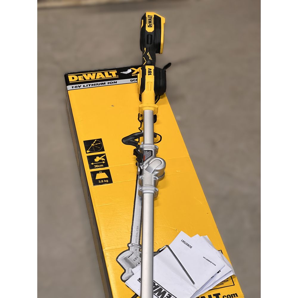 Аккумуляторный триммер DEWALT DCMST561N, 18 В, 6000 об/мин, без АКБ и ЗУ (УЦЕНЕННЫЙ ТОВАР) (DCMST561N-XJ/BU)
