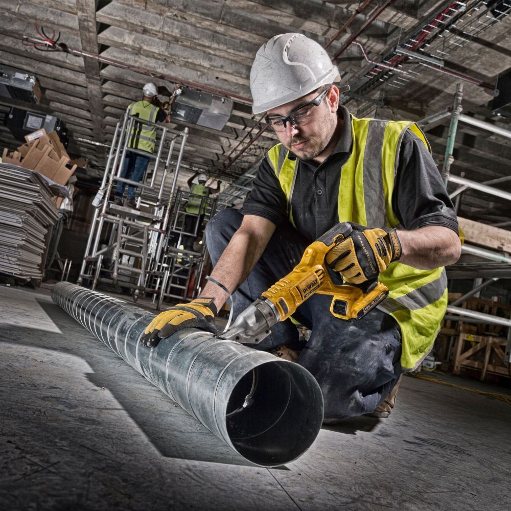 Аккумуляторные ножницы DEWALT DCS491NT, по металлу, 18 В, рез до 1.2 мм, без АКБ и ЗУ, в кейсе TSTAK (DCS491NT-XJ)