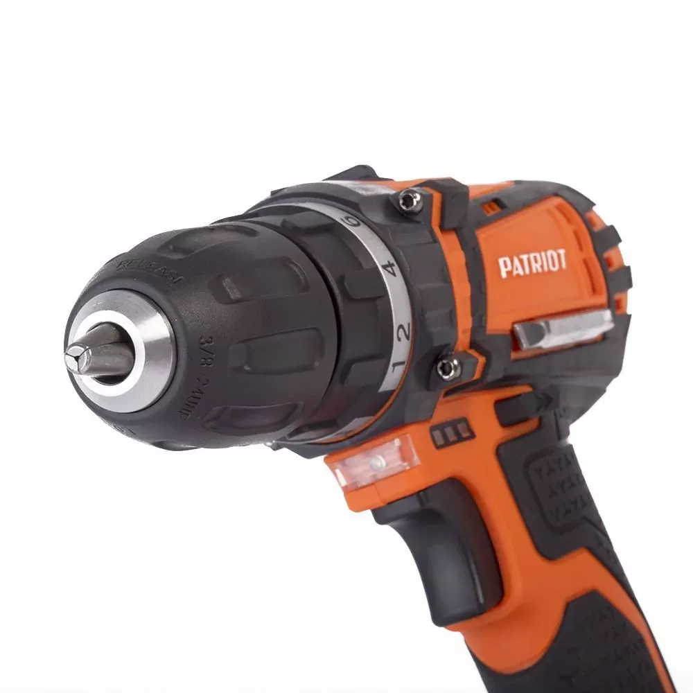 Аккумуляторная дрель-шуруповерт PATRIOT BR 181UES, 18 В, 1350 об/мин, 29 Нм, с 2 АКБ 2 Ач и ЗУ, 180201481