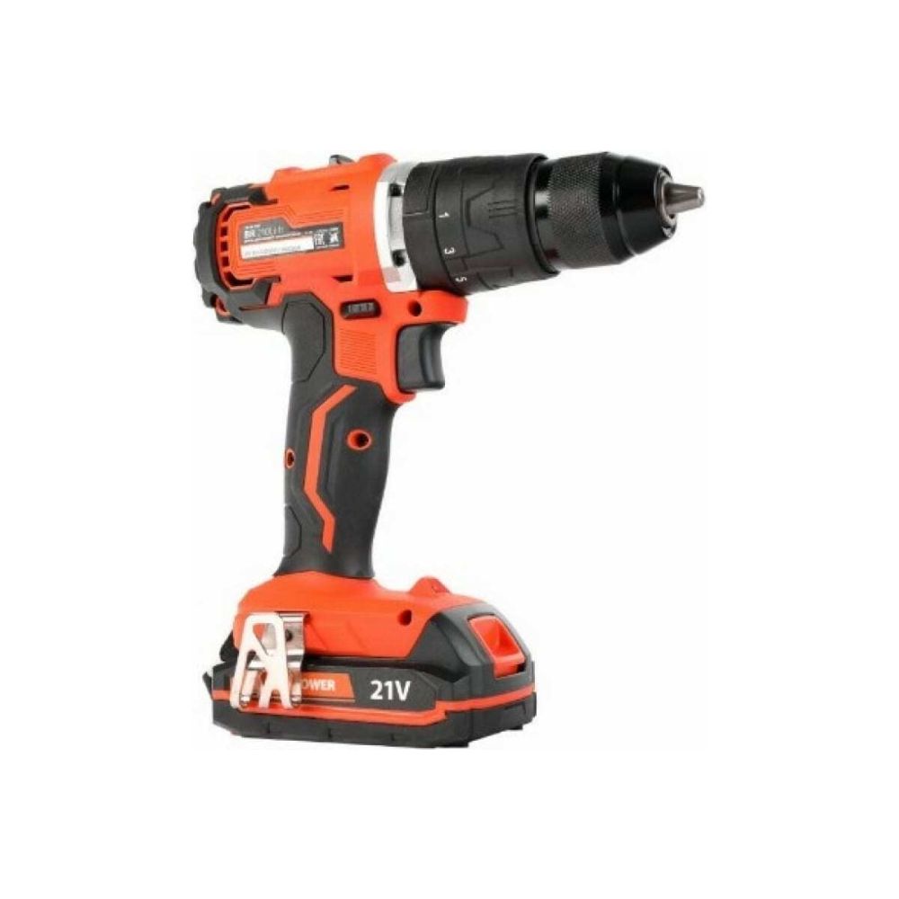 Дрель-шуруповерт аккумуляторная PATRIOT BR 210UES -h, 50 Нм, 21 В, 1600 об/мин, с 2 АКБ 2 Ач и ЗУ, 180301555