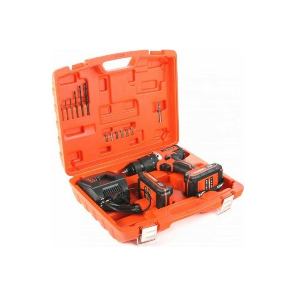 Дрель-шуруповерт аккумуляторная PATRIOT BR 210UES -h, 50 Нм, 21 В, 1600 об/мин, с 2 АКБ 2 Ач и ЗУ, 180301555