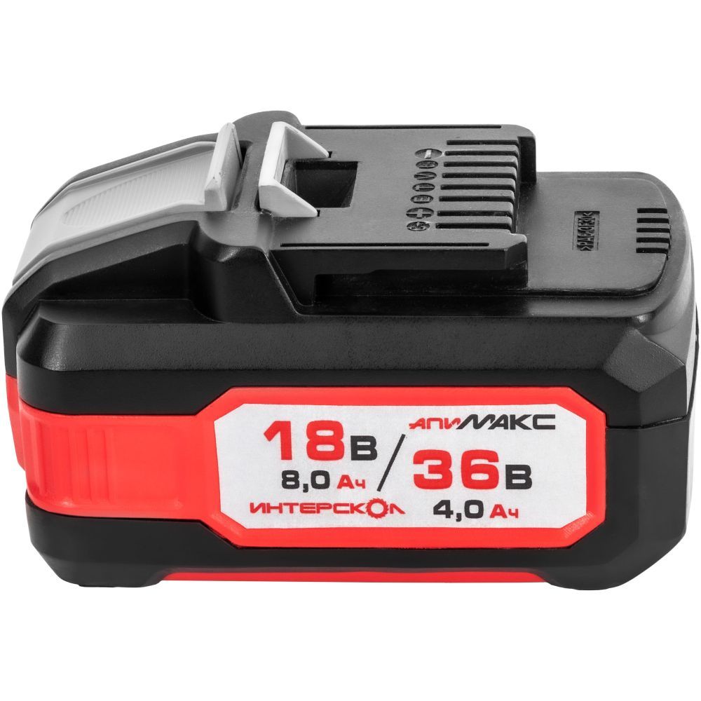 Аккумуляторный гайковерт ИНТЕРСКОЛ ГАУ-1200/36ВЭ, 36 В, 1200 Hм, 2050 уд/мин, с АКБ 4 Ач и ЗУ (819.1.0.70-B4C)