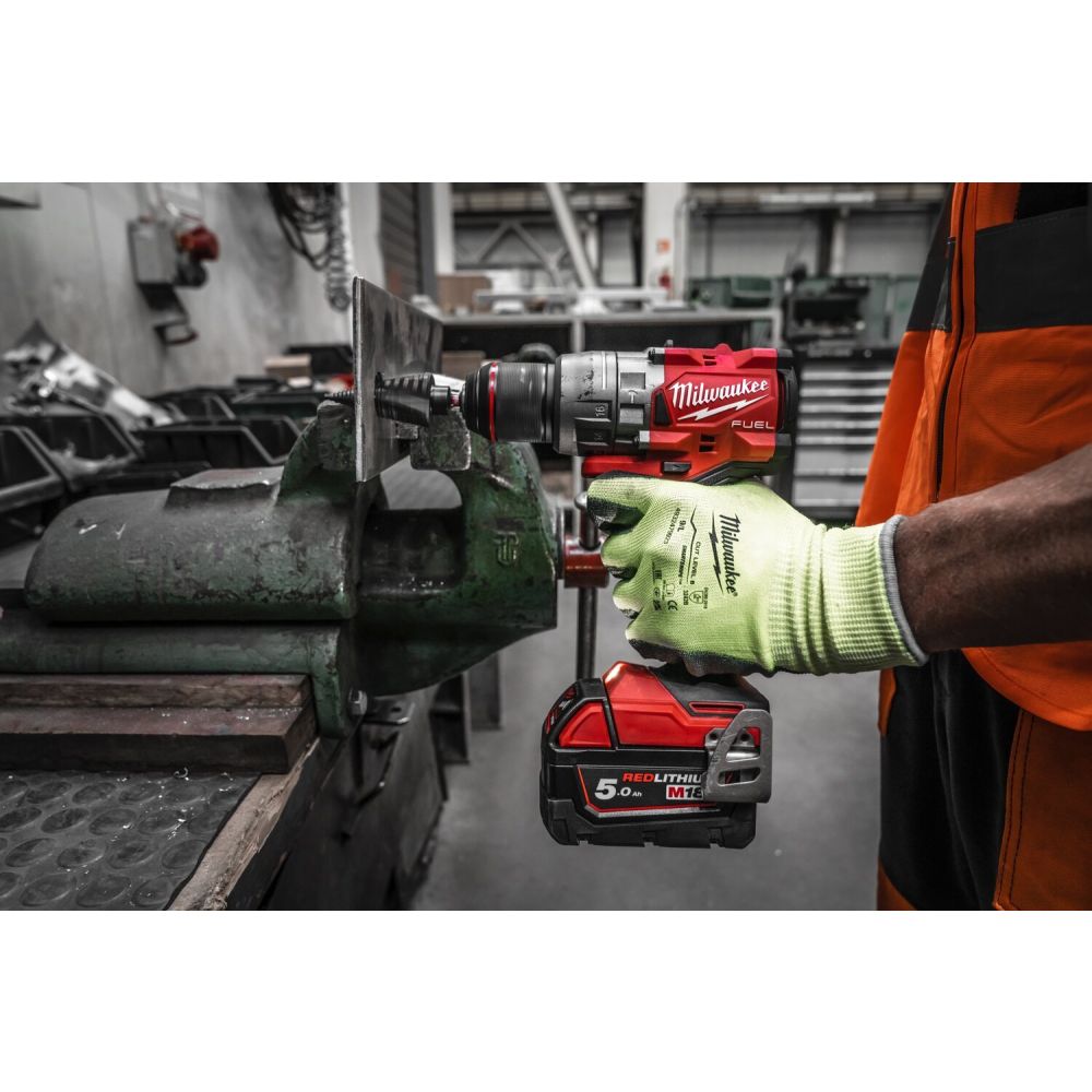 Аккумуляторная ударная дрель-шуруповерт Milwaukee M18 FUEL FPD3-502X, 18.0 В, 158 Hм, c 2 АКБ 5 Ач и ЗУ, в кейсе, 4933479860