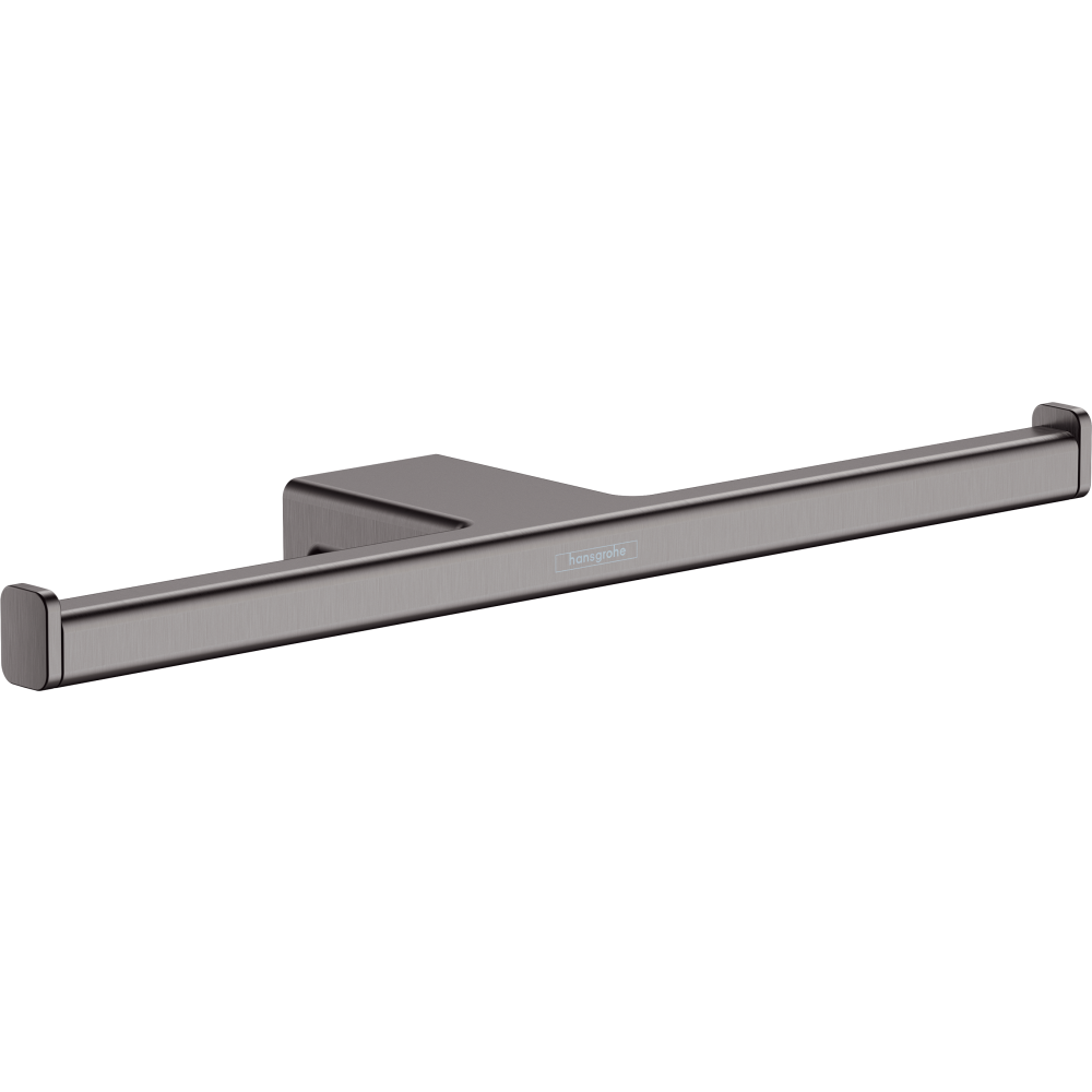 Держатель для туалетной бумаги hansgrohe AddStoris двойной 41748340, шлифованный черный хром