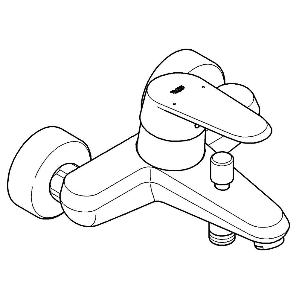 Смеситель для ванны GROHE Eurodisc Cosmopolitan, хром (33390002)