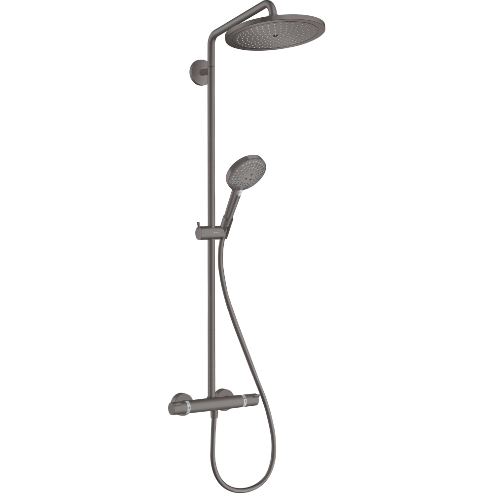 Душевая система hansgrohe Croma Select S 280 1jet с термостатом 26890340, шлифованный черный хром