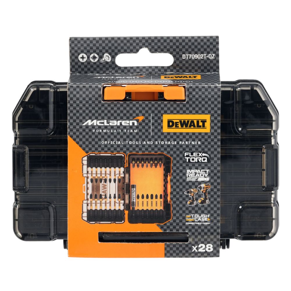 Комплект из 3 наборов бит DEWALT McLaren Limited Edition DT70902T, PH/PZ/Torx, 25/57 мм, 3х28 шт., в кейсе (DT70902T-QZ-3)