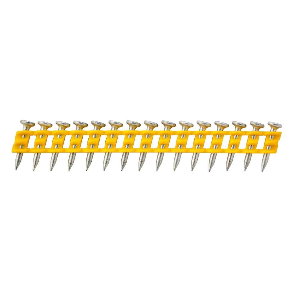 Гвозди DEWALT DCN8901020, для DCN890 по бетону, (Желтые) 2.6 x 20, оцинкованные, 1005 шт./пачка
