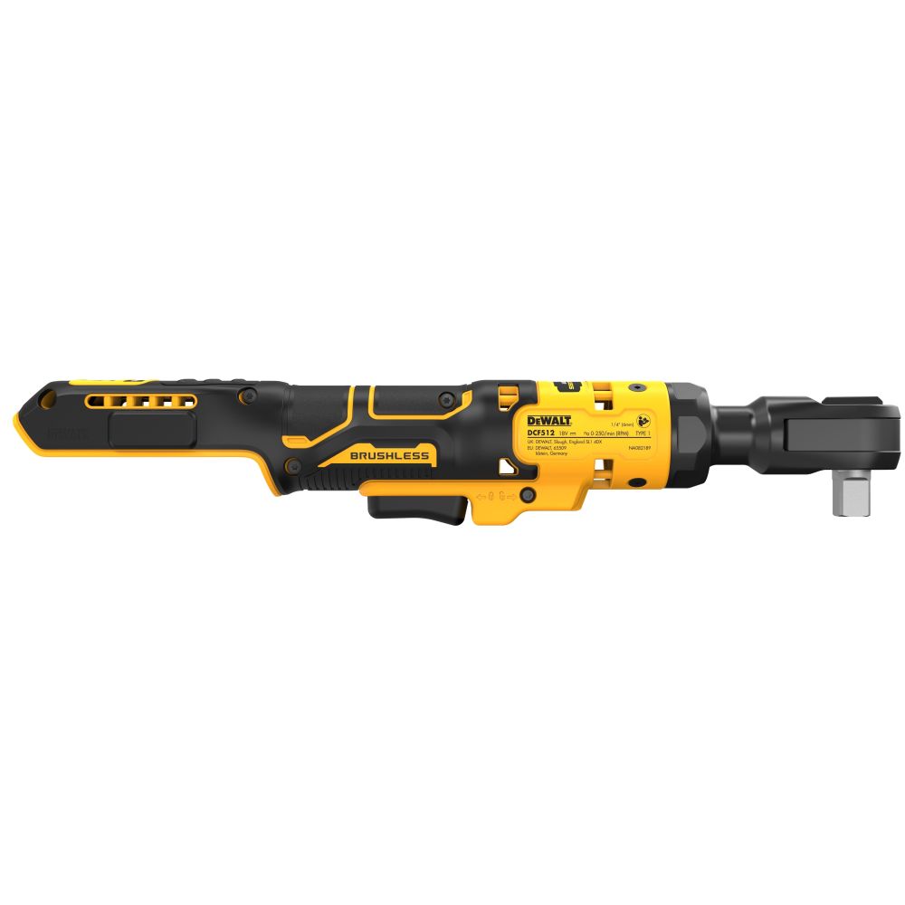 Аккумуляторный угловой гайковерт DEWALT DCF512N, с трещоткой, 18 В, 95 Нм, 250 об/мин, без АКБ и ЗУ (DCF512N-XJ)