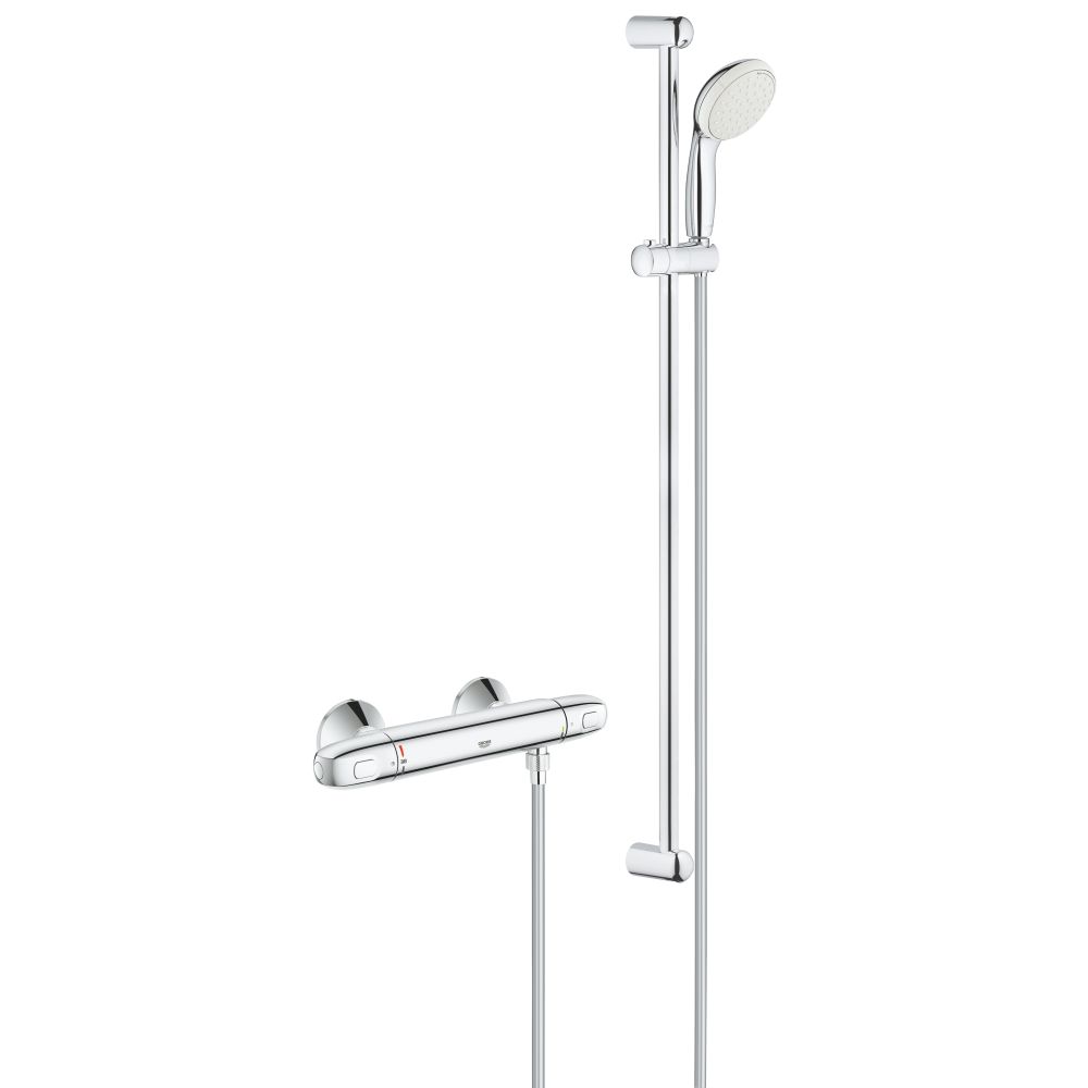 Термостат для душа GROHE Grohtherm 1000 с душевым гарнитуром, хром (34824004-DP) (ПОВРЕЖДЕНА УПАКОВКА)