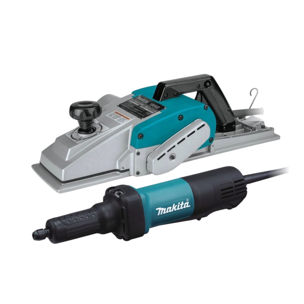 Набор электроинструмента Makita: прямошлифовальная машина GD0600 + рубанок 1806B (ACSET-65)