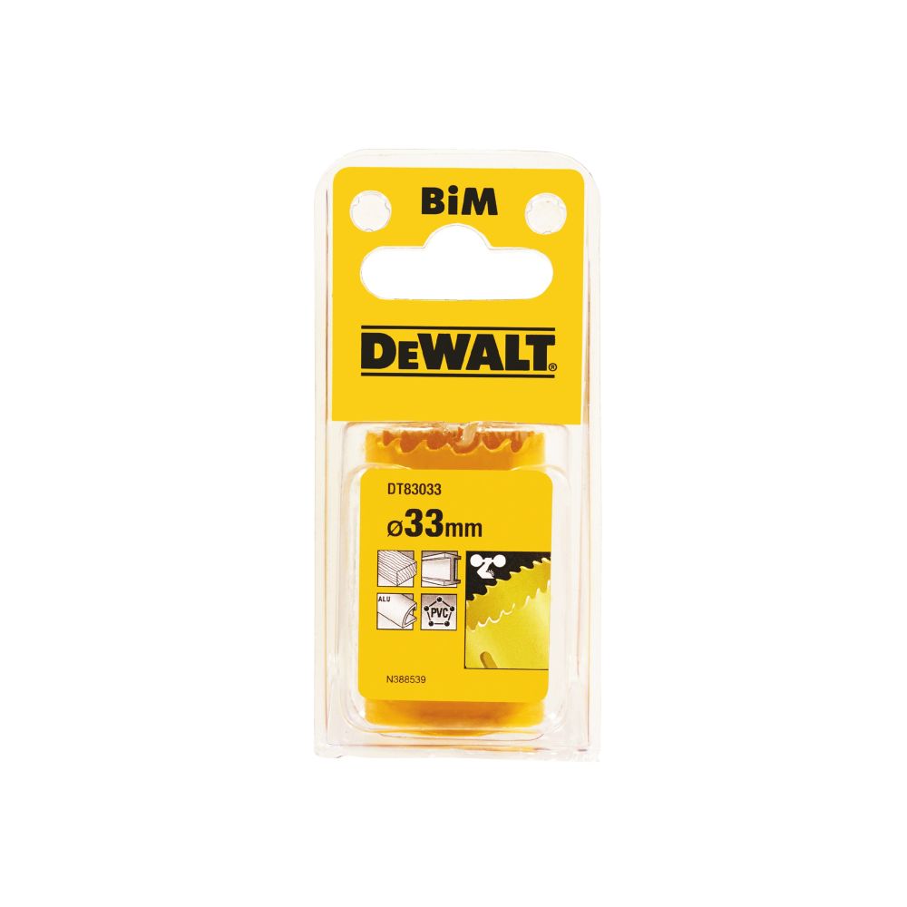 Коронка биметаллическая DEWALT DT83033, M3 33 x 37 мм
