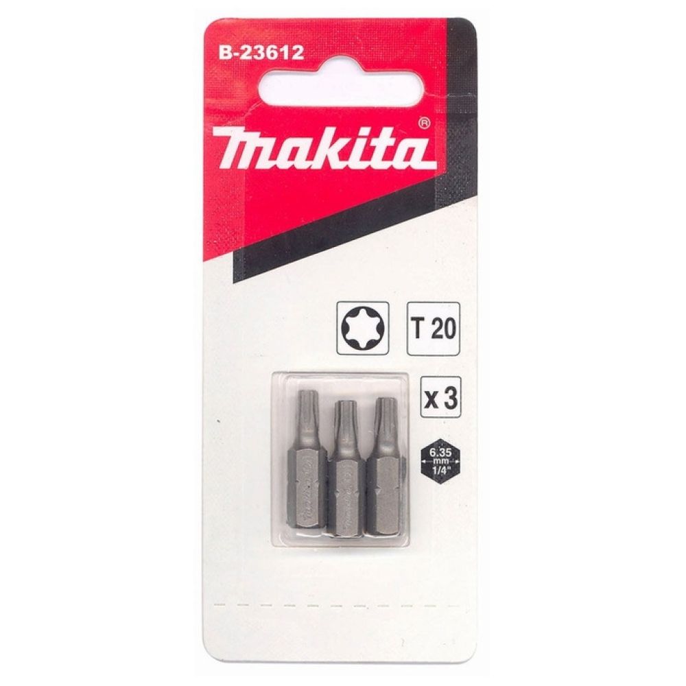 Насадка Makita T20, 25 мм, C-form, 3 шт., B-23612