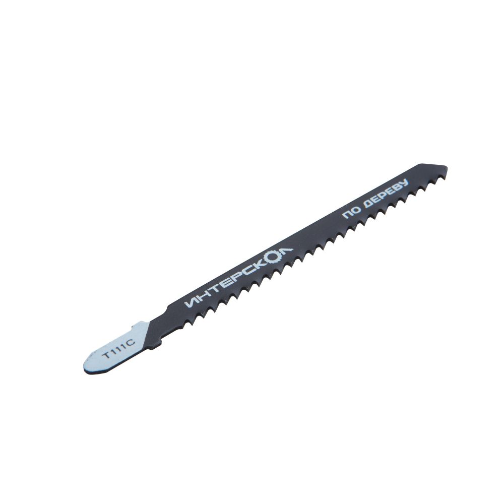 Пилка для лобзика ИНТЕРСКОЛ T-111C, по дереву, 5 шт. (33175.103)