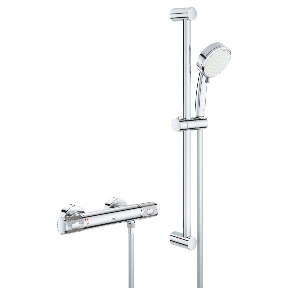 Термостат для душа GROHE Grohtherm 1000 Performance с душевым гарнитуром, хром (34834000)
