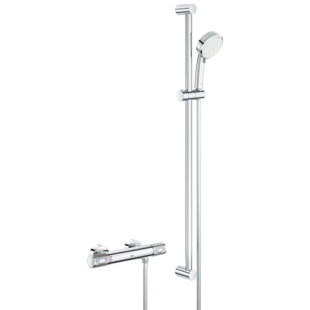 Термостат для душа GROHE Grohtherm 1000 Performance с душевым гарнитуром, хром (34835000)