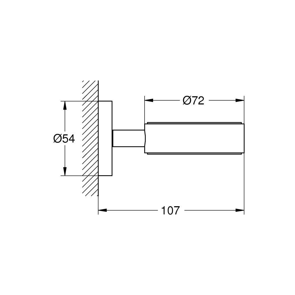 Держатель GROHE Essentials, холодный рассвет матовый (40369GN1)