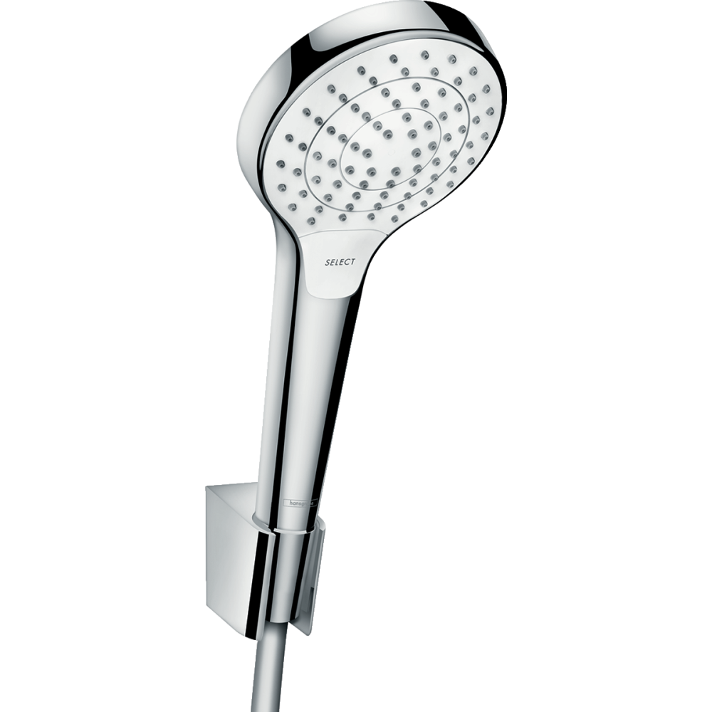 Душевой набор hansgrohe Croma Select S 110 3jet Vario с держателем и шлангом 125 см 26421400, белый/хром