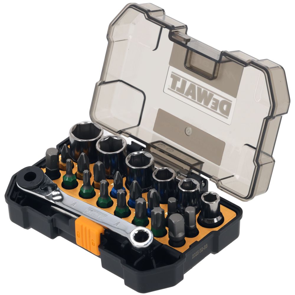 Набор бит и торцевых головок DEWALT McLaren Limited Edition DT70906, 23 шт., в кейсе (DT70906-QZ)