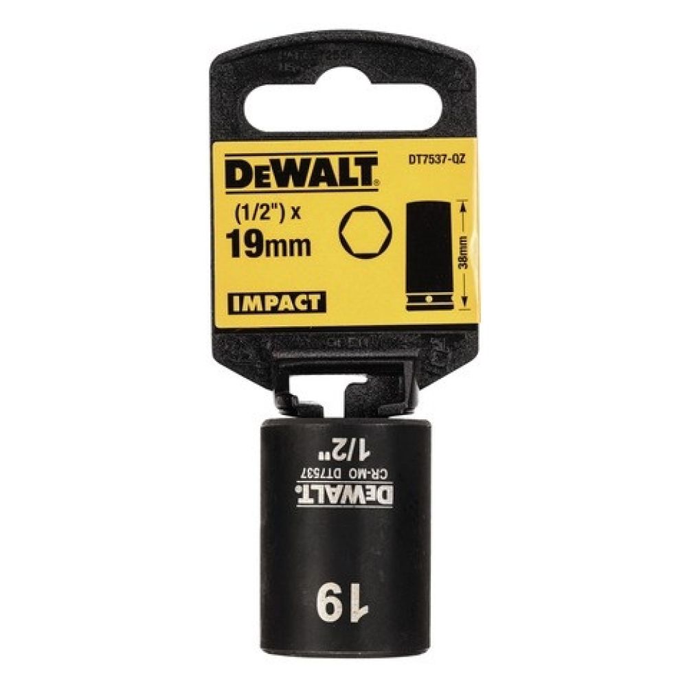 Ударная накидная головка 19MM ½" DEWALT DT7537