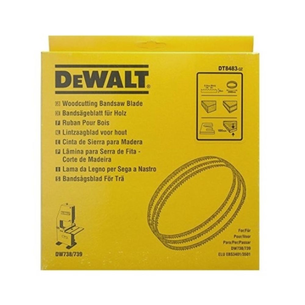 Полотно DEWALT DT8483, по древесине для ленточной пилы DW738 или DW739