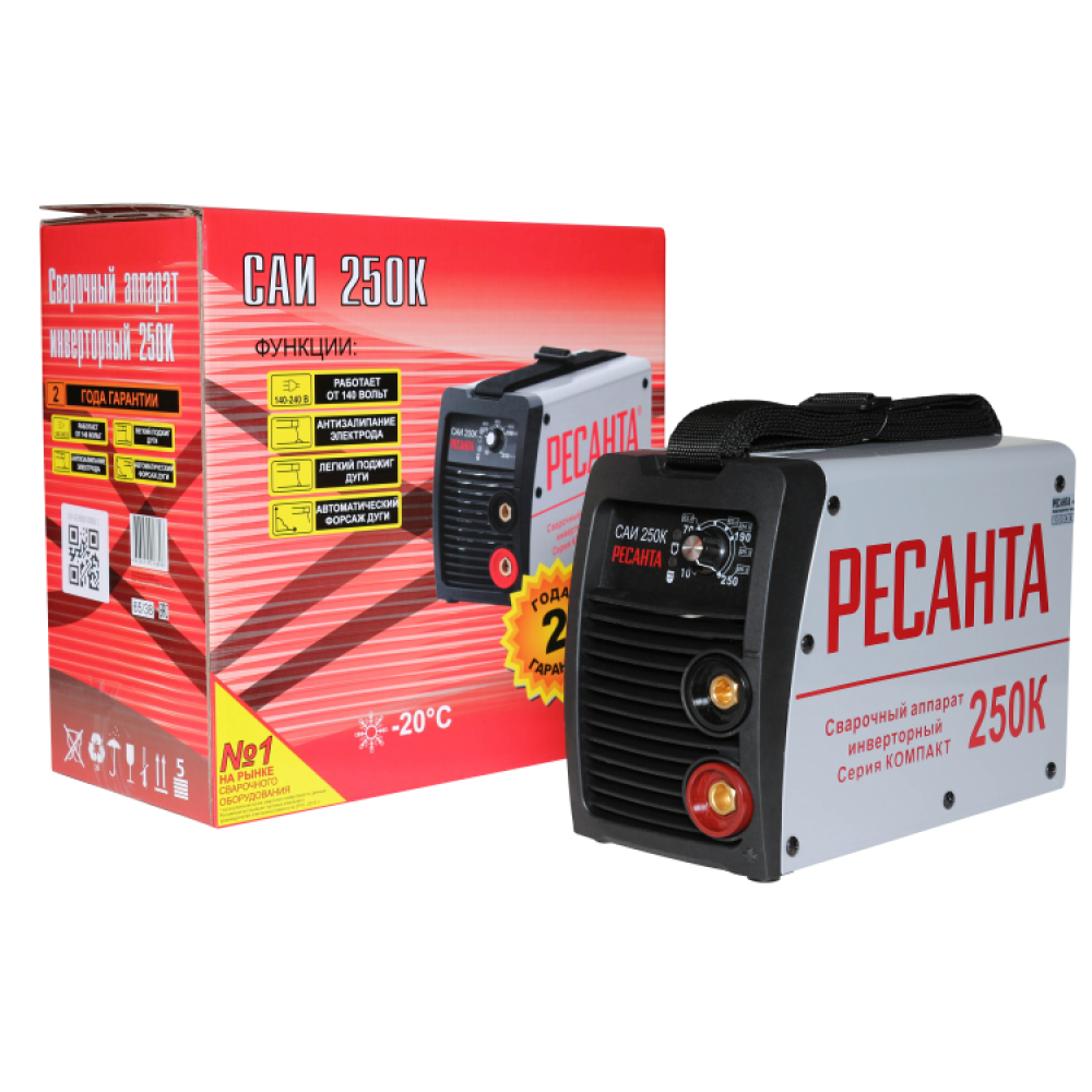 Сварочный аппарат Ресанта САИ-250К, 250 А, 65/38