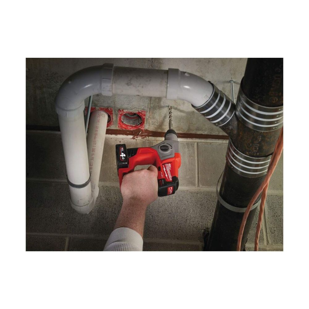 Аккумуляторный перфоратор Milwaukee M12 CH-0 FUEL, 1.1 Дж, 900 об/мин, 6575 уд/мин, без АКБ и ЗУ, 4933441947