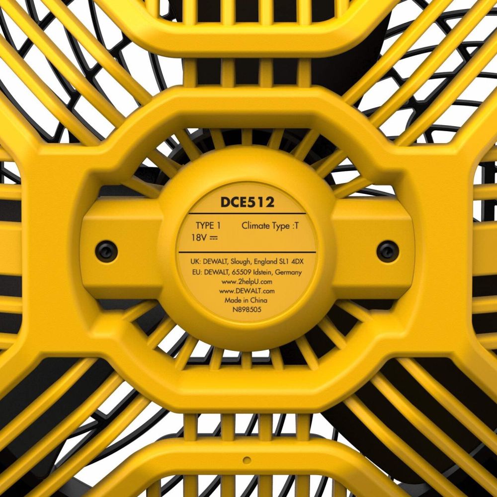 Аккумуляторный вентилятор DEWALT DCE512P1, 18 В, 28 м³/мин, c АКБ 5 Ач и ЗУ