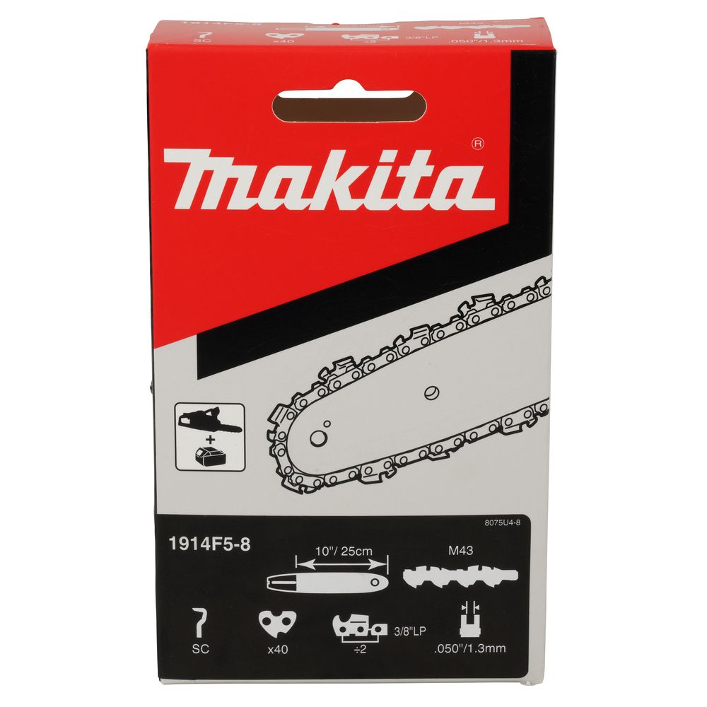 Пильная цепь Makita 1914F5-8, 25 см, 3/8", 1.3 мм, 40 звеньев (1914F5-8)