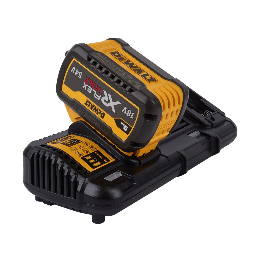Набор DEWALT DCB132X2: 2 АКБ DCB547, Li-Ion, 18/54 В, 9/3 Ач и двойное зарядное устройство DCB132, 12/14.4/18/54 B В, 2x4 А
